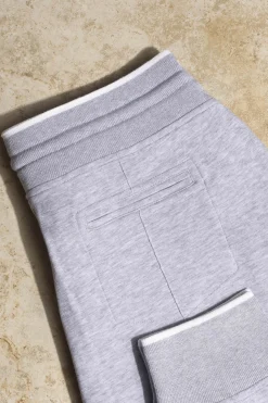 Pini Parma Light Grey Leisure Joggers - Made In Italy Flash Sale
