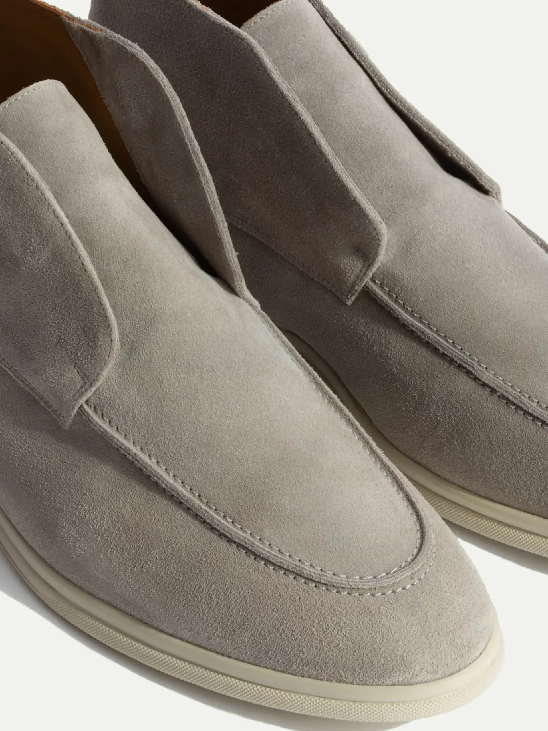 Pini Parma Light Grey Polacchino - Made In Italy Flash Sale
