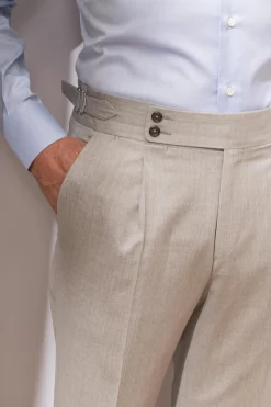 Pini Parma Light Grey Trousers "Soragna Capsule Collection" - Made In Italy Store