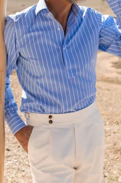 Pini Parma Portofino Popover Shirt - Made In Italy Best