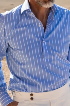 Pini Parma Portofino Popover Shirt - Made In Italy Best