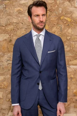 Pini Parma Royal Blue Suit - Made In Italy Flash Sale