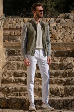 Pini Parma Sage Suede Knit Bomber – Made In Italy Hot