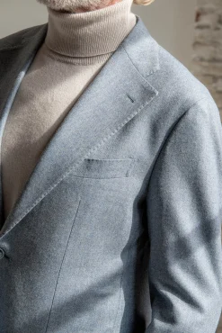Pini Parma Sand Cashmere Turtleneck – Made In Italy Online