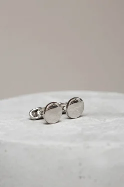 Pini Parma Silver Cufflinks - Made In Italy Outlet