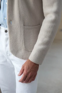 Pini Parma Stone Knitted Jacket – Wool And Cashmere – Made In Italy Hot