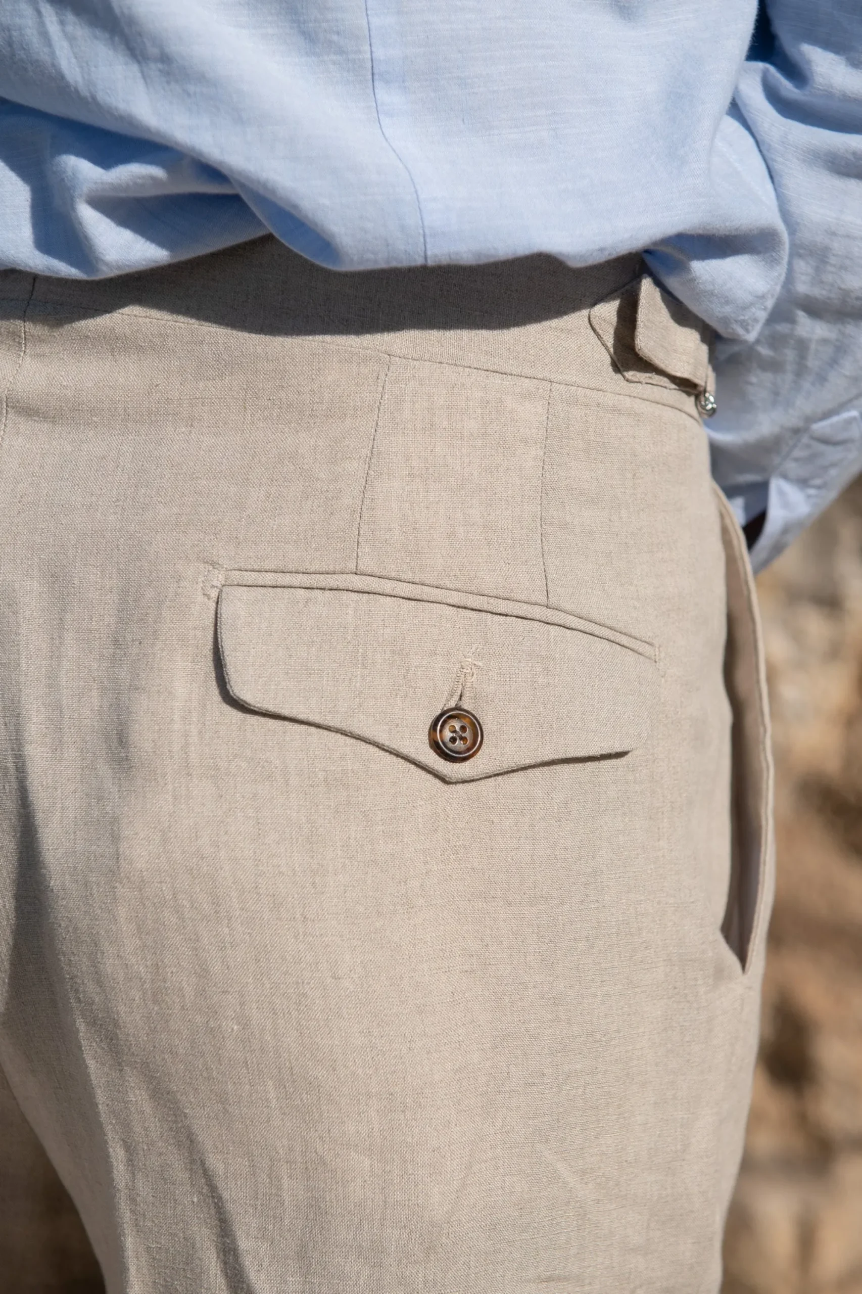 Pini Parma Stone Linen Shorts - Made In Italy Cheap