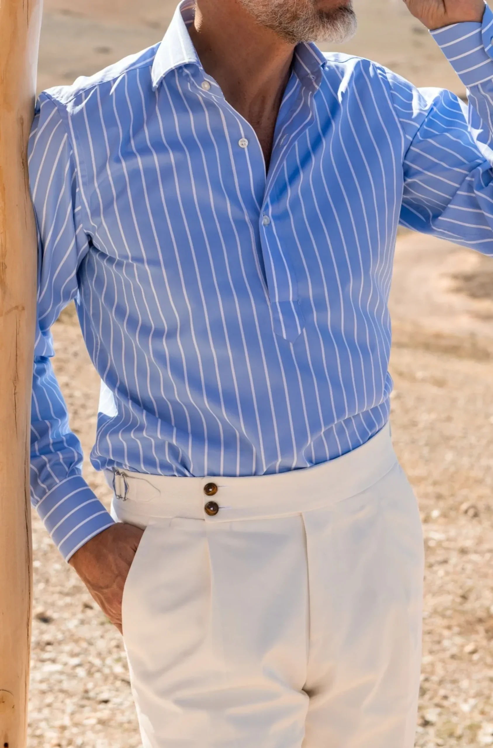 Pini Parma White Cotton Trousers "Soragna Capsule Collection" - Made In Italy Clearance