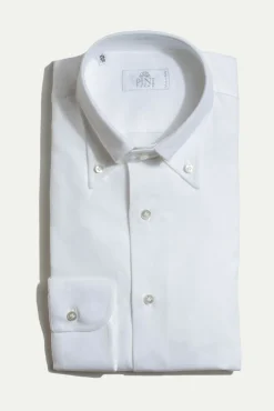 Pini Parma White Soft Touch Button Down Shirt - Made In Italy Cheap